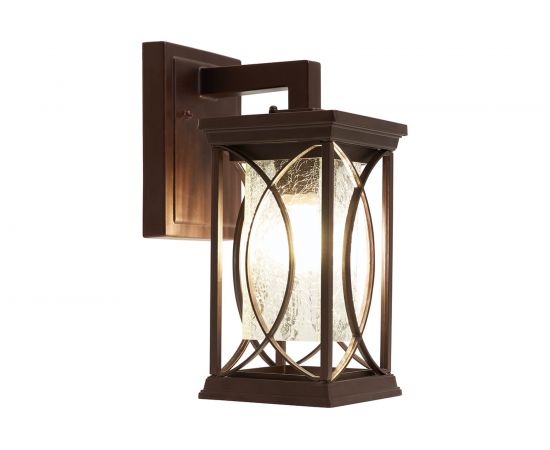Садово-парковый светильник FERON серии «Лион», PL651 60W, E27, IP44, коричневый, 4-х гранник 11649 