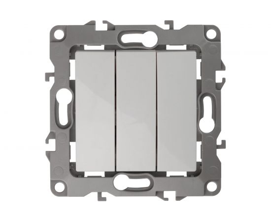 Тройной выключатель ЭРА 12-1107-01 10АХ-250В, IP20, белый Б0014669 