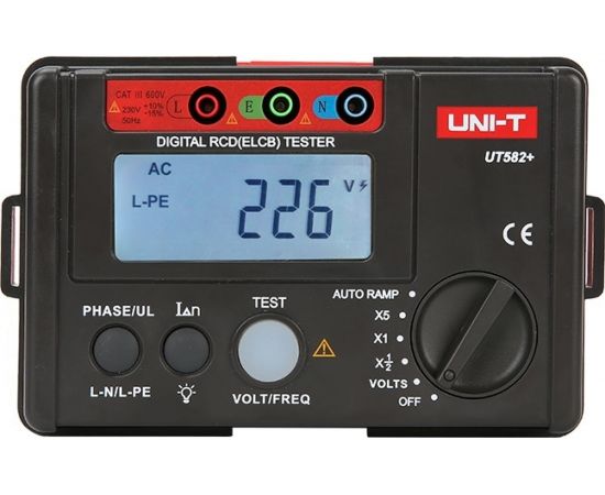 Тестер УЗО UNI-T UT582+ цифровой 00-00004262 