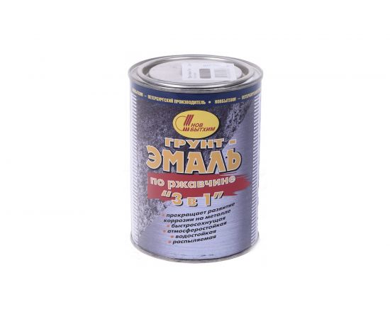 Грунт-эмаль по ржавчине 3в1 НОВБЫТХИМ красно-коричневая 1 л 515 