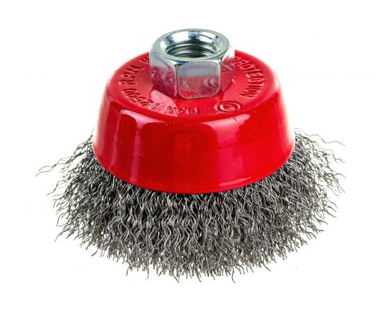 Щетка чашечная 65 мм, М14, витая проволока для УШМ INTERTOOL BT-1065 