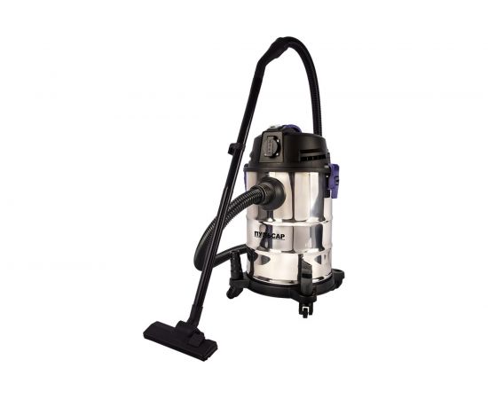 Пылесос строительный Пульсар ПС 251 1400 Вт, 25л, розетка до 2000 Вт, шланг 1,5м 907-422 