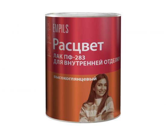 Алкидный лак Расцвет для внутренней отделки, 0.8 кг 6417 