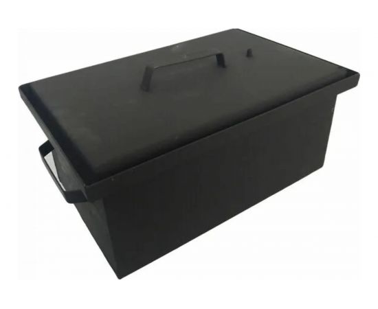 Коптильня с гидрозатвором Петромаш сталь 3 мм, двухъярусная с поддоном, 50x27x25 см 60499 