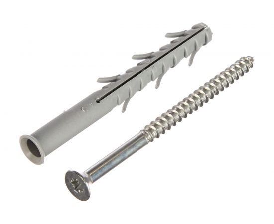 Дюбель рамный с шурупом 50 шт. (10х100 мм; PZ; ТФ5) Зубр 4-301455-10-100 