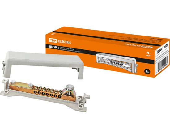 Универсальная распределительная шина TDM ШнУР 1 в корпусе 2 ввода 7 групп 160 А SQ0801-0101 