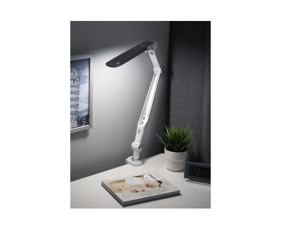 Настольный светодиодный светильник ЭРА NLED-496-12W-S на струбцине, серебро Б0052768 – изображение 12