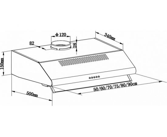 Кухонная вытяжка MAUNFELD белый MP-1 50 White – изображение 17