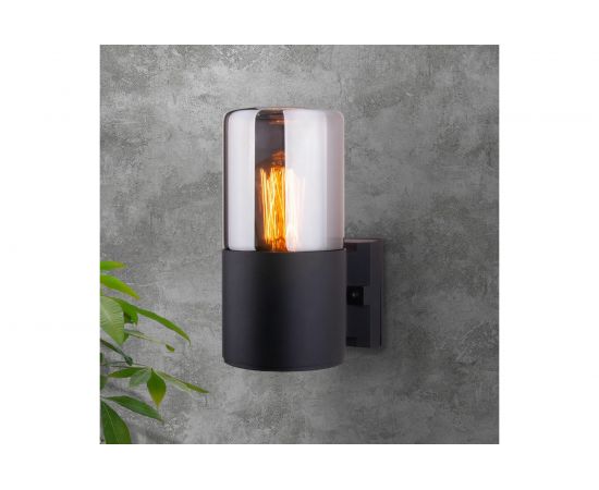 Садово-парковый светильник Elektrostandard 35125 U Roil чёрный дымчатый плафон a055630 – изображение 2