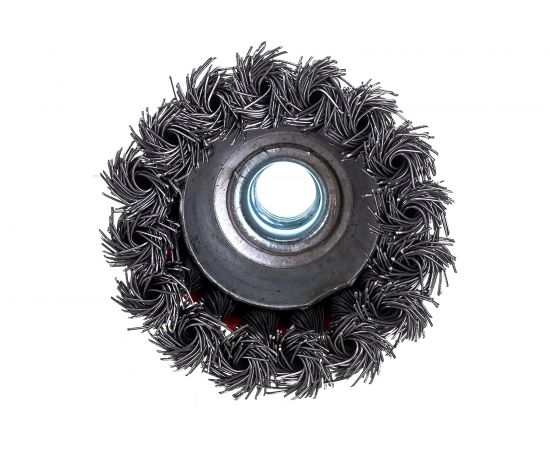 Щетка-чашка по металлу крученая 65 мм, М14 для УШМ SAMGRUPP 16139 – изображение 2