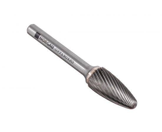 Борфреза твердосплавная NORGAU форма F (12x25 мм; хвостовик 6 мм) 077130320 – изображение 2