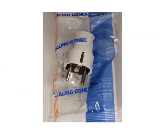 Вилка Aling-conel с заземляющим контактом 16А 250В, белый 307.0 137008 – изображение 2