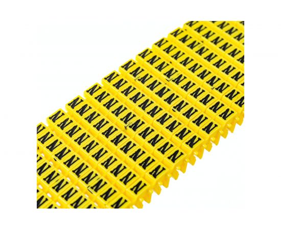 Наборный маркер TDM символ N, желтый, 1,5 мм2, 150 штук SQ0534-0011 – изображение 2