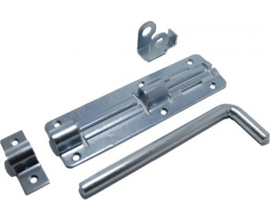 Финский засов Скобис ЗТ-140 цинк белый, 15 шт. 4680016802070 – изображение 2