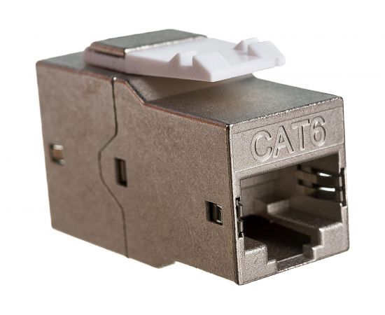 Проходной адаптер Hyperline CA2-KJ-C6-SH-BK (coupler), RJ-45(8P8C) формата Keystone Jack 444916 – изображение 2