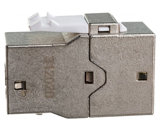 Проходной адаптер Hyperline CA2-KJ-C6-SH-BK (coupler), RJ-45(8P8C) формата Keystone Jack 444916 – изображение 3