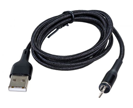 Дата-кабель USAMS SJ333 USB - Lightning, Магнитный кабель, черный SJ333USB01 УТ000020305 – изображение 3
