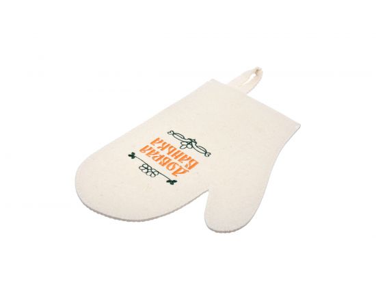 Рукавица для сауны Банные штучки Добрая банька, войлок 100% 41045 – изображение 3