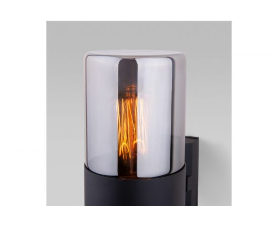 Садово-парковый светильник Elektrostandard 35125 U Roil чёрный дымчатый плафон a055630 – изображение 3