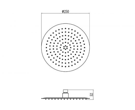 Лейка для верхнего душа Savol 250 мм S-000Y10 23329 – изображение 3
