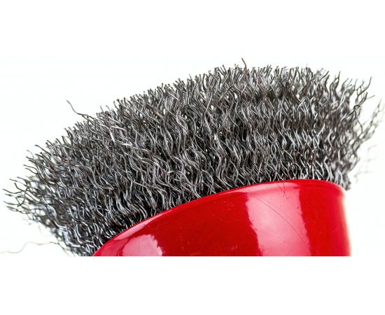 Щетка чашечная 65 мм, М14, витая проволока для УШМ INTERTOOL BT-1065 – изображение 3