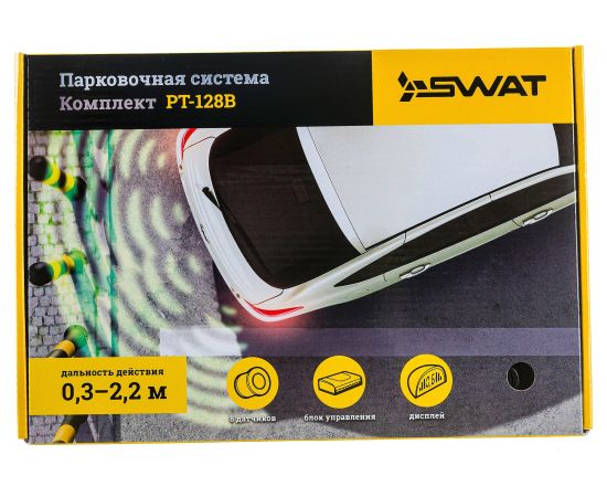 Парктроник SWAT Black 8 датчиков, d 18 мм PT-128B – изображение 3