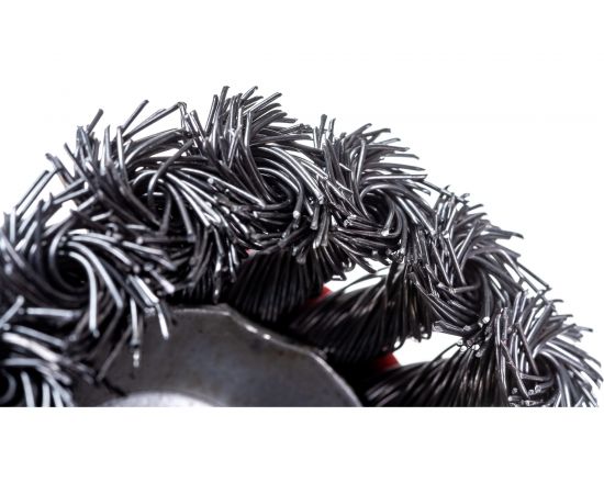 Щетка-чашка по металлу крученая 65 мм, М14 для УШМ SAMGRUPP 16139 – изображение 3