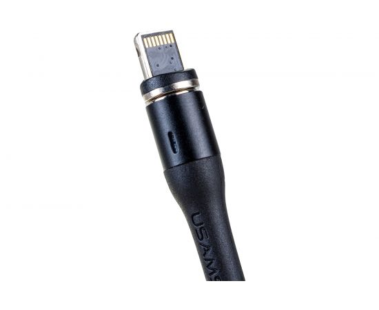 Дата-кабель USAMS SJ333 USB - Lightning, Магнитный кабель, черный SJ333USB01 УТ000020305 – изображение 4