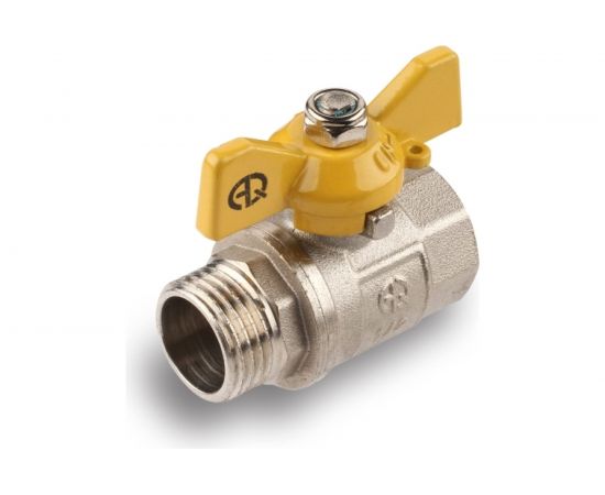 Шаровой кран для газа AQUALINK 3/4 вн-нар бабочка 7110 – изображение 4