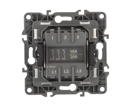 Тройной выключатель ЭРА 12-1107-01 10АХ-250В, IP20, белый Б0014669 – изображение 4
