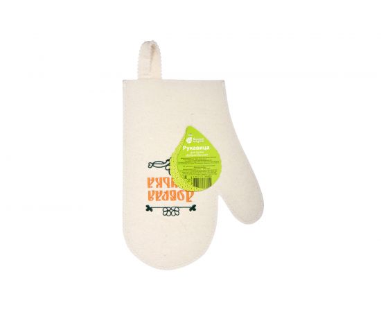 Рукавица для сауны Банные штучки Добрая банька, войлок 100% 41045 – изображение 4