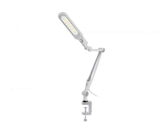 Настольный светодиодный светильник ЭРА NLED-496-12W-S на струбцине, серебро Б0052768 – изображение 5