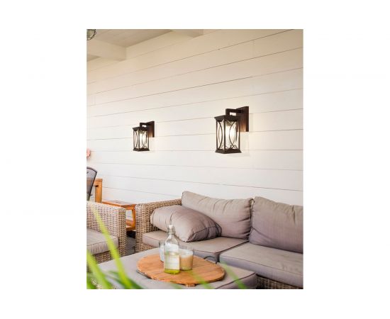 Садово-парковый светильник FERON серии «Лион», PL651 60W, E27, IP44, коричневый, 4-х гранник 11649 – изображение 9