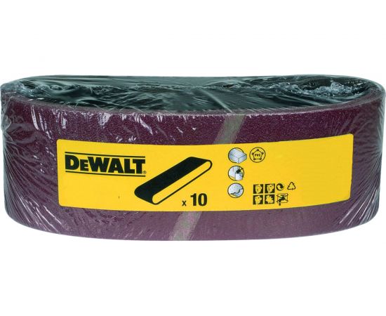 Лента шлифовальная (10 шт; 64x356 мм; 100G) DEWALT DT3668 