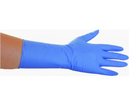 Нитриловые перчатки EcoLat Long Cuff 100 шт./уп. размер S, 3150/S 
