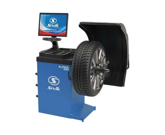 Станок для балансировки колес Sivik СБМП-40 Л АТС новый дизайн, синий RAL5017 2000008108058 