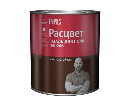 Эмаль для пола Расцвет золотистая, 1.9 кг 10587 