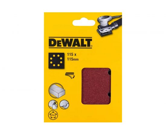 Лист шлифовальный перфорированный (25 шт; 115х115 мм; 60G) DEWALT DT3031 