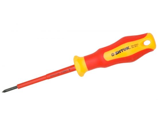 Диэлектрическая крестовая отвертка SHTOK 1000В Ph0x75 мм 09204 