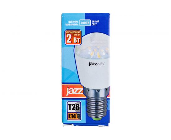 Лампа Jazzway PLED-T26 2w E14 FROST REFR для картин и холодильников 4000K, 150Lm 1007674 