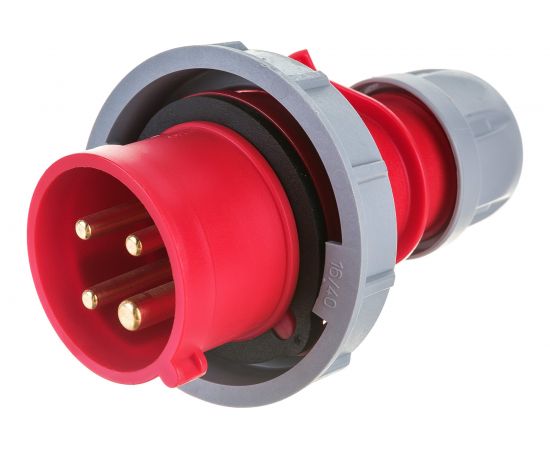 Кабельная вилка PCE 16А 380V 3P+E IP67 0142-6 