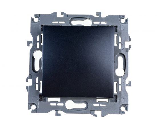 Переключатель ЭРА Elegance 10АХ-250В, IP20, антрацит 14-1103-05 Б0034227 