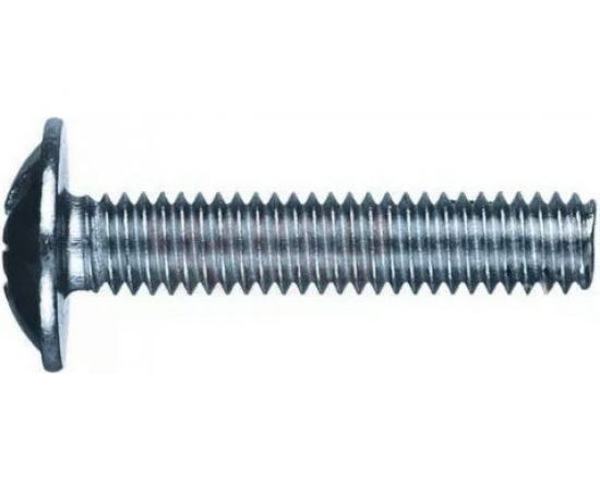 Винт ZAMETAL М5x30, с полусфер. гол. и прессш., DIN 967, оц., уп. 500 шт. ZA514233 