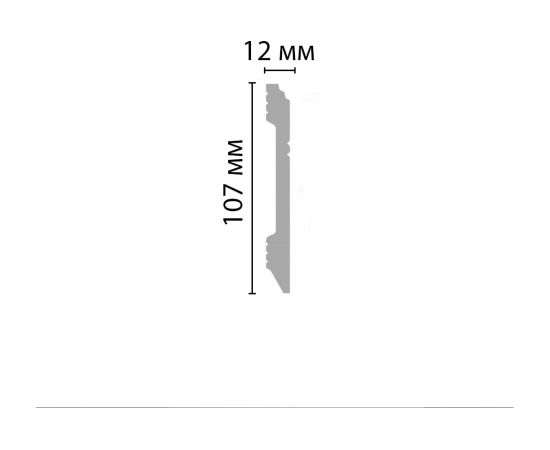 Плинтус напольный Decomaster 107x12x2400 мм D105-16 ДМ – изображение 2