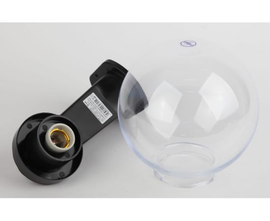 Садово-парковый светильник ЭРА НБУ 01-60-252 шар, прозрачный, призма, с настенным крепежом Б0048079 – изображение 2