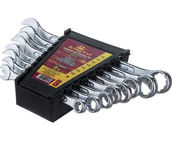 Набор комбинированных ключей KINGTUL 8пр. в пласт. держателе 3641 KT-3008MP – изображение 2