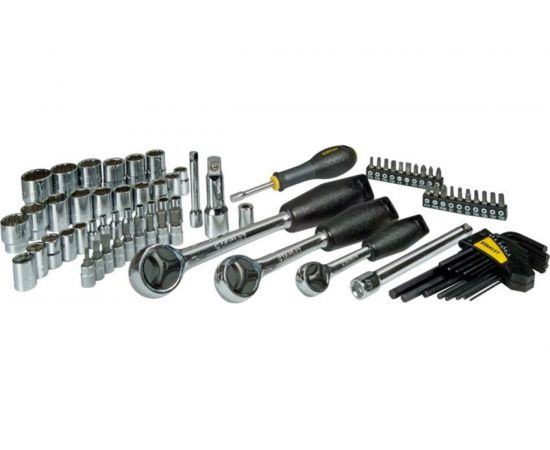 Набор торцевых головок Stanley 1/4"", 3/8"", 1/2"", 80 пр. STHT0-73930 – изображение 2