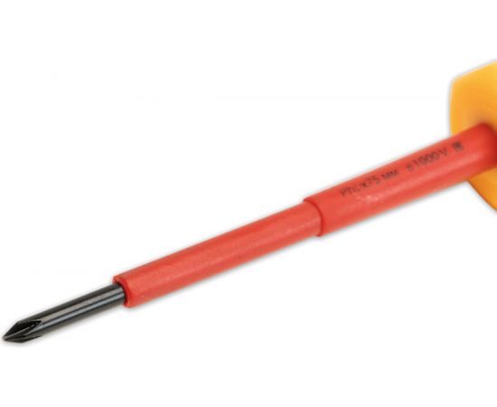 Диэлектрическая крестовая отвертка SHTOK 1000В Ph0x75 мм 09204 – изображение 3