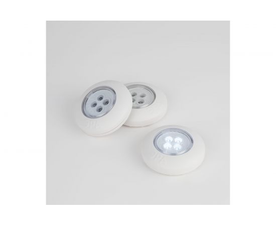 Светодиодный фонарь ЭРА подсветка SB-803 пушлайт 4хLED на батарейках 3хААА белый 3 шт, Б0052860 – изображение 3