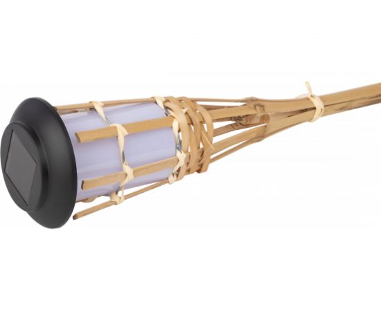 Садовый светильник ЭРА ERASF22-24 Факел бамбук, на солнечной батарее, 56 см, Б0053382 – изображение 3